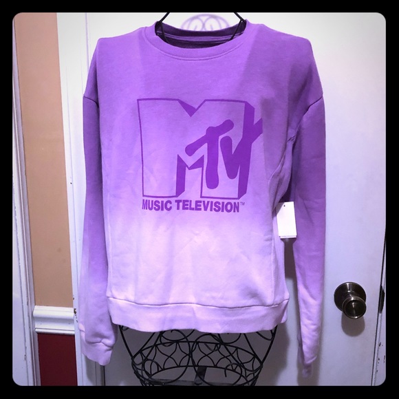 purple mtv sweatshirt